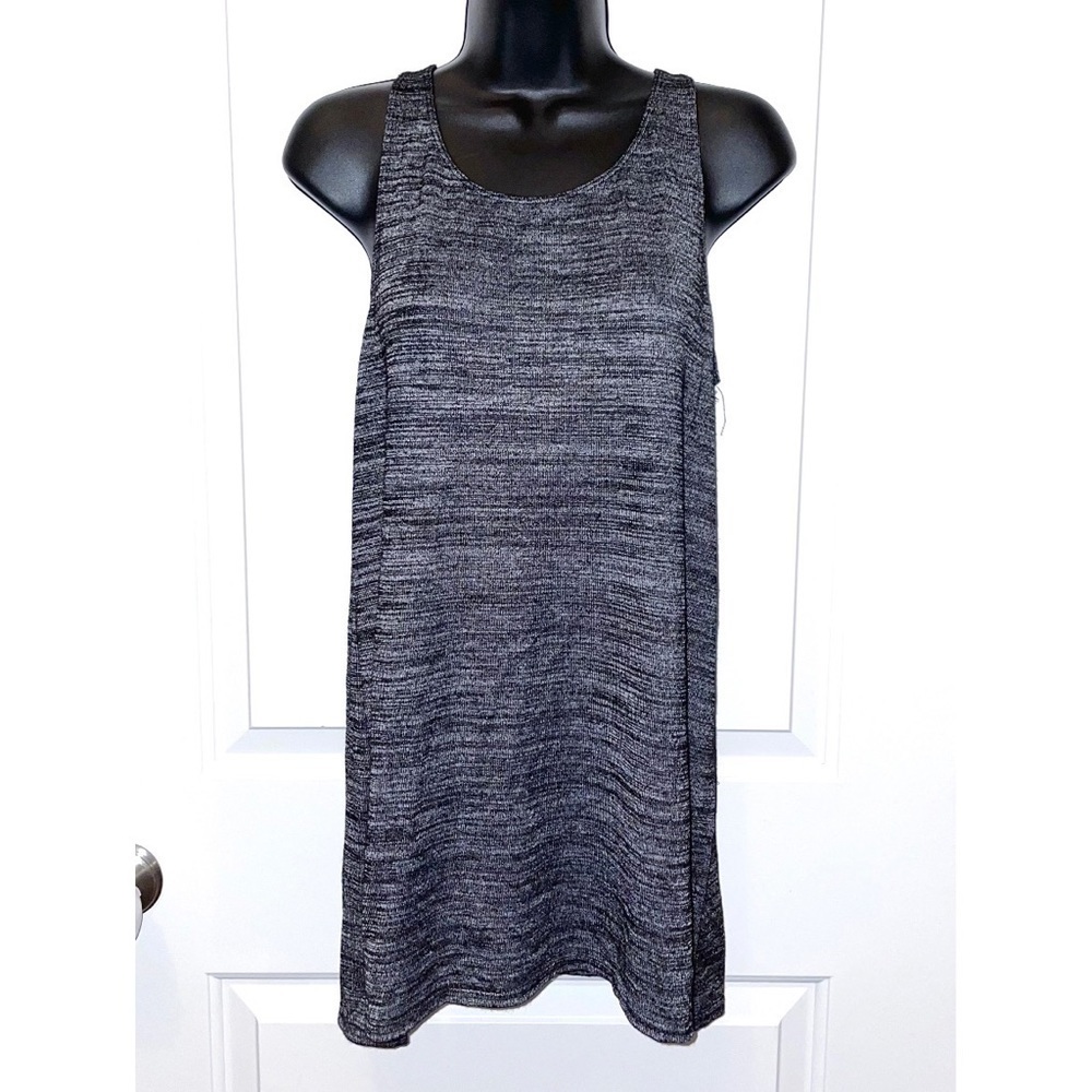 Grey high low tank top